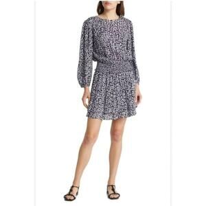 Rails Inez Black Batik Cheetah Print Dress‎ Size XL